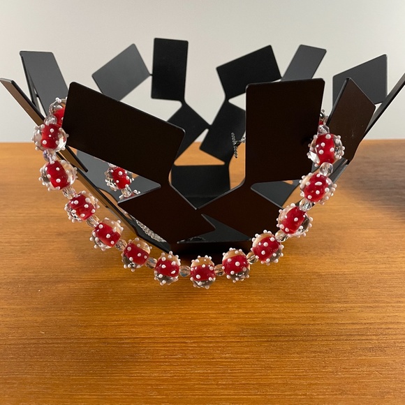 Hand Made Lamp Work Bead Necklace/Earrings - Picture 8 of 9